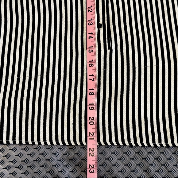 Striped Crop Jasmine & Julia Blouse Size M - Picture 7 of 10